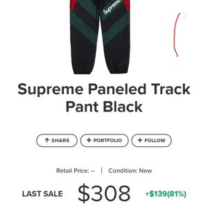 Supreme SS20 Paneled Track Pant "Gucci" Medium
